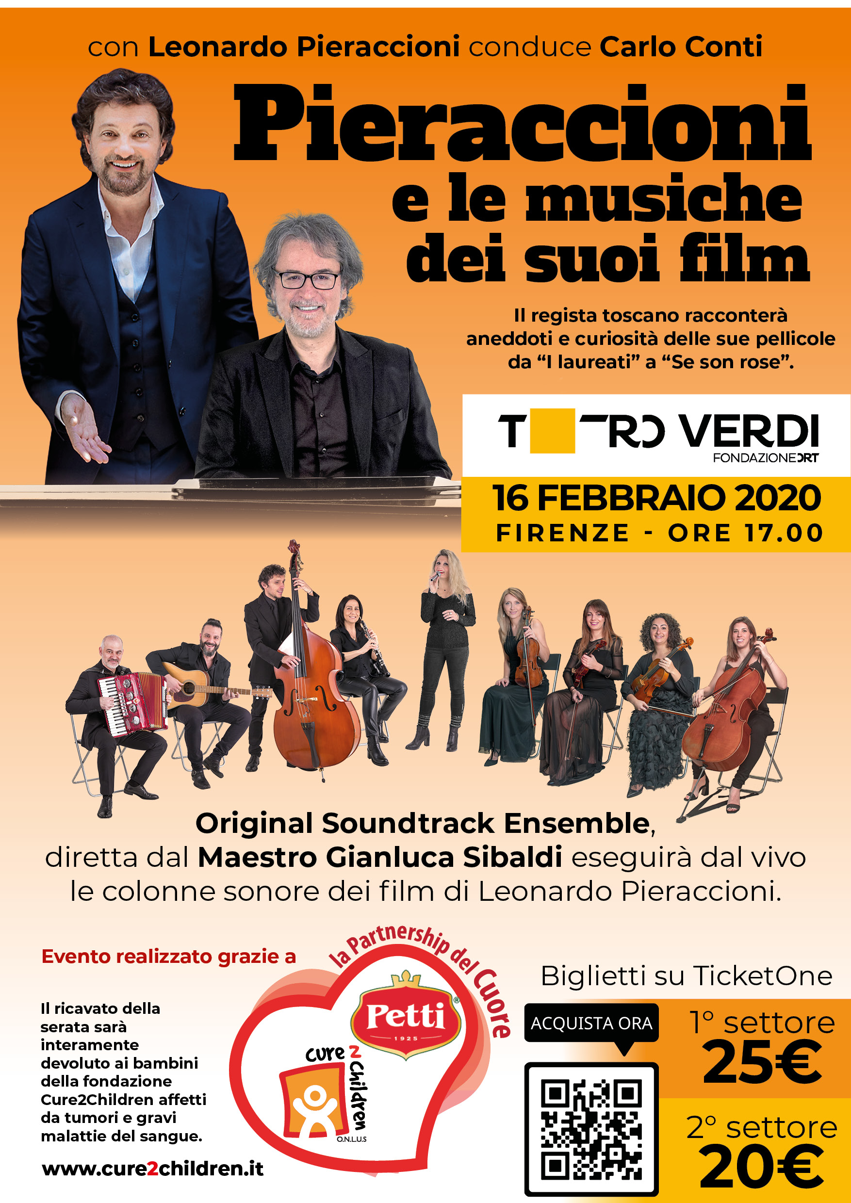 LEONARDO PIERACCIONI E LE MUSICHE DEI SUOI FILM - Teatro verdi domenica 16 febbraio 2020 ore 17 Condurr l'evento Carlo Conti